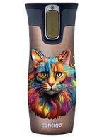 Kubki termiczne - Kubek termiczny Contigo West Loop 2.0 470 ml  - Kot - Latte - miniaturka - grafika 1