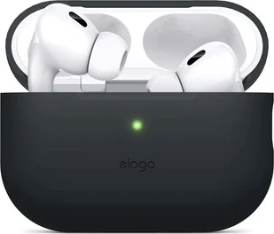 Elago AirPods Pro 2 Silicone Case - etui do AirPods Pro 2 czarne - Akcesoria do słuchawek - miniaturka - grafika 1