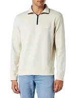 Bluzy męskie - BOSS Męska bluza Zetrust, jasny beż 277, XXL, Light Beige277, XXL - miniaturka - grafika 1