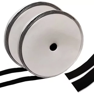 Taśma rzep z klejem samoprzylepna 20mm komplet 25m czarna - Taśmy klejące - miniaturka - grafika 1