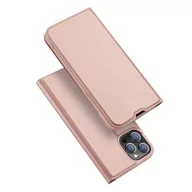 Etui i futerały do telefonów - Dux Ducis Skin Pro kabura etui pokrowiec z klapką iPhone 13 Pro różowy - miniaturka - grafika 1