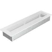 Akcesoria kominkowe - Kratki.pl KRATKA KOMINKOWA PROSTOKĄTNA BIAŁA 110X420 MM 42B - miniaturka - grafika 1