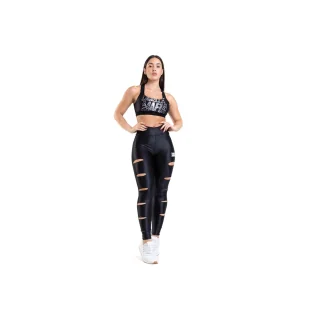 Biustonosz sportowy LABELLAMAFIA SPORTS BRA HARDCORE BLACK - Bielizna sportowa damska - miniaturka - grafika 4