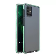 Etui i futerały do telefonów - Samsung Spring Case pokrowiec żelowe etui z kolorową ramką do Galaxy M51 miętowy - miniaturka - grafika 1