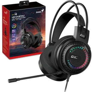 Genius GX GAMING HS-GX570U czarna, USB - Słuchawki - miniaturka - grafika 1