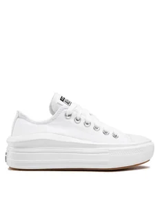 Converse Trampki Ctas Move Ox 570257C Biały - Trampki damskie - miniaturka - grafika 1