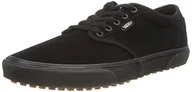 Trampki męskie - Vans Męskie trampki Atwood VansGuard, zamszowe czarne/czarne, 5,5 UK, Zamsz czarny czarny, 38.5 EU - miniaturka - grafika 1