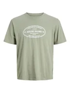 Koszulki męskie - Jack & Jones Koszulka w kolorze jasnozielonym - miniaturka - grafika 1