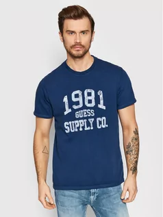 Koszulki męskie - GUESS T-Shirt Dorot M2GI18 KAZB0 Granatowy Regular Fit - grafika 1