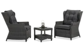 Meble ogrodowe - Zestaw wypoczynkowy TRIVENTO DUO Dark Grey - miniaturka - grafika 1