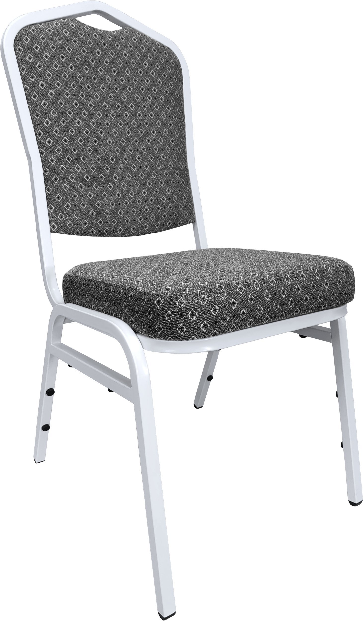 Krzesło Vega bankietowe konferencyjne stelaż biały Sparta Popiel