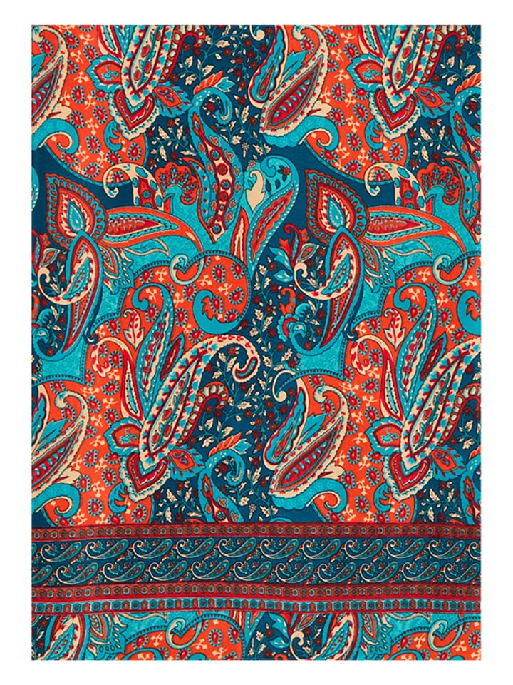 Aller Simplement Szal w kolorze niebiesko-pomarańczowym - 180 x 50 cm