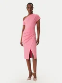 Sukienki - Rinascimento Sukienka koktajlowa CFC0127793003 Różowy Slim Fit - miniaturka - grafika 1