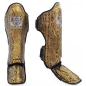 Ochraniacze do sportów walki - Top King Ochraniacze Piszczeli Tksgss-02bk_gd "Super Star Snake" Gold - miniaturka - grafika 1