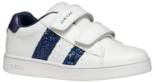 Geox J ECLYPER Girl A, Kapcie, 32 EU, Biały, 32 EU - Kapcie damskie - miniaturka - grafika 1