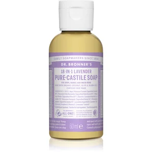 Dr Bronner's Lawendowe kastylijskie mydło w płynie Lavender Castile Soap 60 ml - Dr Bronner's 2850-0 - Mydła - miniaturka - grafika 1