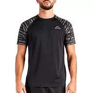 Koszulki męskie - Kappa Koszulka męska Gabelo, czarny/biały, 3XL - miniaturka - grafika 1