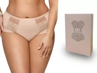 Majtki damskie - Gorsenia pełne majtki figi K442 Luisse, beżowe L - miniaturka - grafika 1