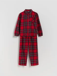 Reserved - Bawełniana piżama w kratę - czerwony - Moda i Uroda OUTLET - miniaturka - grafika 1