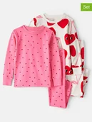 Piżamy dla dziewczynek - carter's Piżamy (2 szt.) w kolorze różowo-kremowo-czerwonym - miniaturka - grafika 1