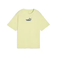 Koszulki sportowe damskie - Damska koszulka o luźnym kroju Essentials Nature 2.0 PUMA Gold Moon Yellow - miniaturka - grafika 1