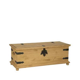 Skrzynia Drewniana Sosnowa Classic Wood Mebel Bos - Meble do przedpokoju - miniaturka - grafika 1