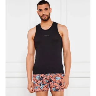 Calvin Klein Swimwear Tank top Regular Fit z dodatkiem lnu - Koszulki męskie - miniaturka - grafika 1
