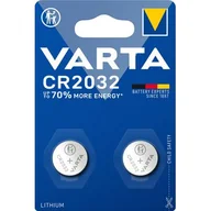 Baterie i akcesoria - Bateria guzikowa litowa CR 2032 2 szt. VARTA - miniaturka - grafika 1