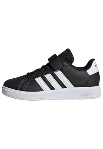 adidas Buty dziecięce Grand Court 2.0, Niskie buty do piłki nożnej, Core Black/FTWR White/Core Black, 35, Kolor: wielokolorowy, 35 EU