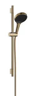 Hansgrohe Rainfinity - Zestaw głowica prysznicowa, drążek i wąż, 3 dysze, EcoSmart, złoty 28746990 - Słuchawki prysznicowe - miniaturka - grafika 1