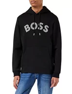 Bluzy męskie - BOSS Bluza męska z kapturem, Black001, XXL - miniaturka - grafika 1