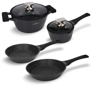Zestaw garnków i patelni 6 el. Black Stone Zwieger - Zestawy garnków i patelni - miniaturka - grafika 1