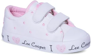 Lee Cooper buty dziecięce LCW-25-02-3264K WHITE 25 - Buty dla dziewczynek - miniaturka - grafika 1
