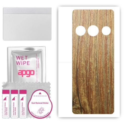 folia naklejka skórka strukturalna na TYŁ do TCL 4042S - Drewno Sosna Antyczna - apgo SKINS