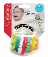 Gryzaki dla dzieci - PULIO Infantino 206158 Łańcuch gryzaczków 8el. - miniaturka - grafika 1