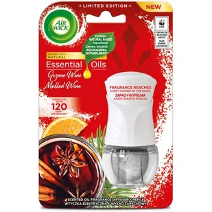 Air Wick Wkład do elektrycznego odświeżacza powietrza Air Wick Grzane Wino przy Kominku 19 ml 5900627057546 - Odświeżacze powietrza - miniaturka - grafika 1