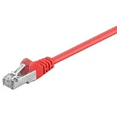Kable miedziane - Goobay 68033 - Kabel sieciowy kategorii 5e SF/UTP, 2 m, kolor: Czerwony - miniaturka - grafika 1