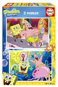 Puzzle - Puzzle, Educa, SpongeBob Kanciastoporty, 96 el. - miniaturka - grafika 1