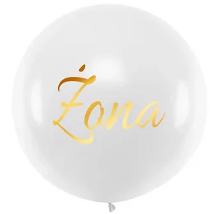 Balon Żona gigant 45 cm 1 szt. - Wesele i ślub - miniaturka - grafika 1
