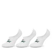 Skarpetki damskie - Zestaw 3 par niskich skarpet unisex Lacoste RA7872 Biały - miniaturka - grafika 1
