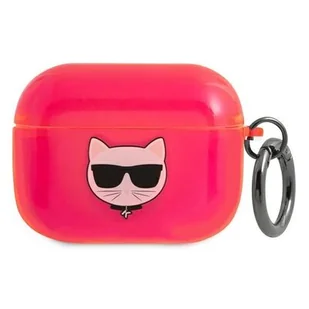 Apple Karl Lagerfeld Etui Karl Lagerfeld KLAPUCHFP AirPods Pro cover różowy/pink Choupette KLD583PNK - Akcesoria do słuchawek - miniaturka - grafika 1