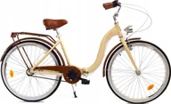 Rowery - Dallas Bike Rower Dallas Składak Alu 26" 3spd - kremowy z brązem - miniaturka - grafika 1