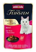 Mokra karma dla kotów - Animonda Cat Vom Feinsten Adult Wołowina + filet z indyka saszetka 85g AAK 83060 - miniaturka - grafika 1