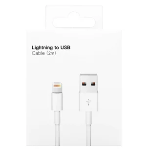 Kabel 2m Lightning do USB-A USB do Apple iPhone, iPad, iPod BOX Biały - Kable USB - miniaturka - grafika 12