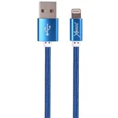 Kable USB - XENIC XENIC Kabel USB Lightning XENIC 1 m UMFL10 BLUE UMFL10 BLUE - miniaturka - grafika 1