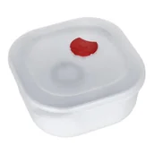 Pojemniki kuchenne - Ambition SMART KWADRATOWY POJEMNIK DO KUCHENKI MIKROFALOWEJ 1,3 L BIAŁO-CZERWONY TWORZYWO SZTUCZNE 699371 699371 - miniaturka - grafika 1