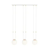 Lampy sufitowe - Emibig GLAM 3 WHITE/OPAL 1115/3 lampa wisząca szklane klosze GLAMOUR 1115/3 - miniaturka - grafika 1
