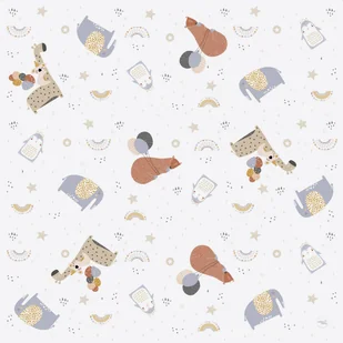 Less mess mat - mata ochronna (120x120) Giraffe & Friends - Maty piankowe - miniaturka - grafika 1