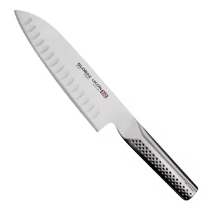 Global Ukon Nóż Santoku żłobiony 18,5 cm - Noże kuchenne - miniaturka - grafika 1