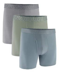 Bokserki męskie Under Armour Perf Cotton 6in 3Pack Blue M - Majtki męskie - miniaturka - grafika 1